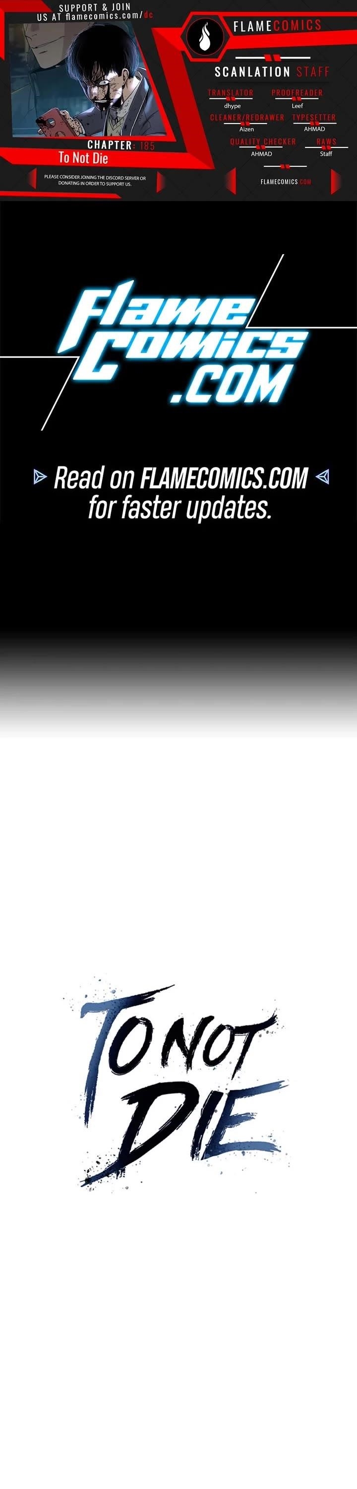 To Not Die Chapter 185 - Page 1