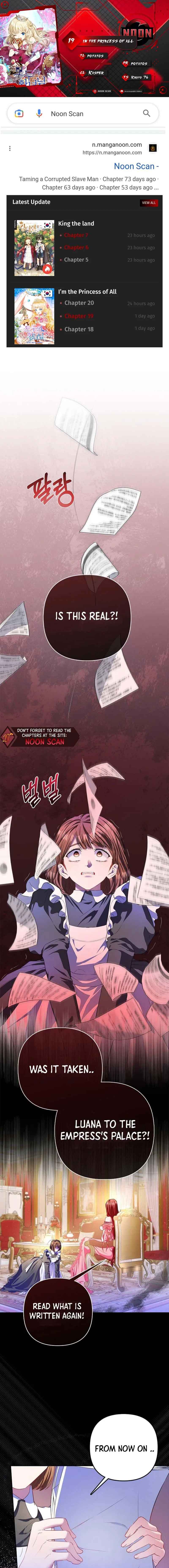 I’m The Princess of All Chapter 19 - Page 1